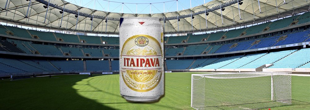 Itaipava paga R$ 10 mi e não vê seu nome na Fonte Nova