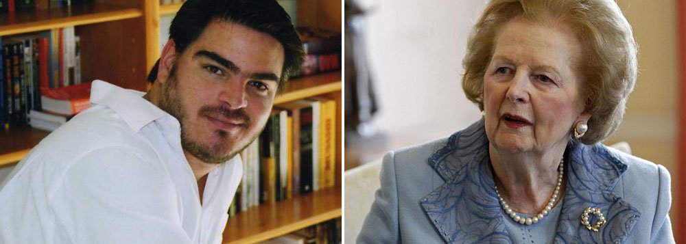 Menino maluquinho da direita sonha com Margaret Thatcher