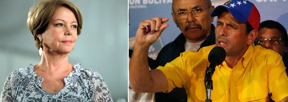 Para Eliane, oposição venceu na Venezuela