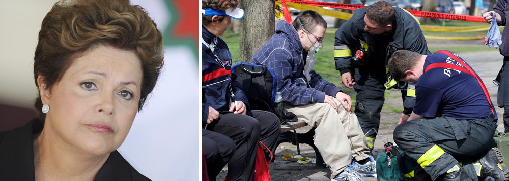 Dilma lamenta "trágico incidente" de Boston