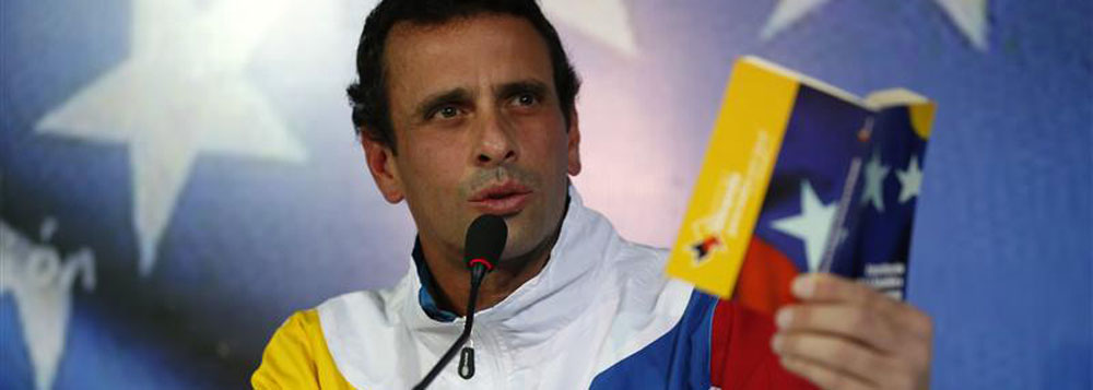 Capriles não assina documento para reconhecimento de resultado da eleição