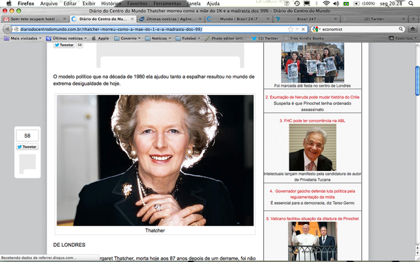Thatcher foi a mãe da desigualdade
