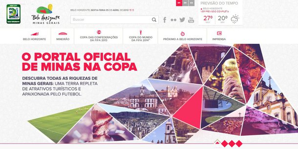 Governo de Minas lança portal oficial das Copas