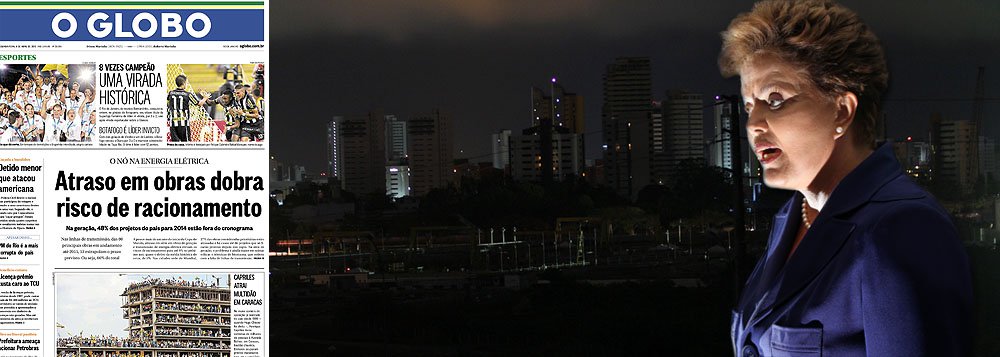 Globo volta a insistir no apagão. Desta vez, em 2014