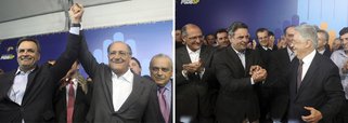 Com Alckmin, Aécio volta a SP para falar a prefeitos