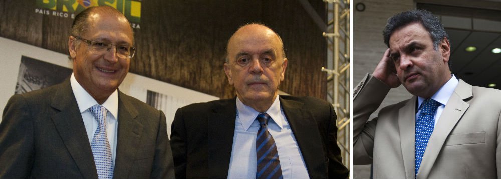Serra prefere o silêncio a falar sobre Aécio e PSDB
