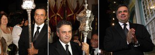 Do altar de Minas, Aécio inicia "maratona" nacional