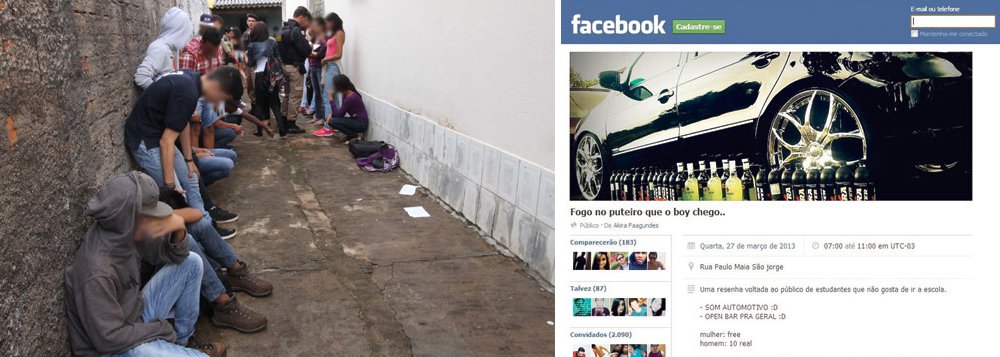 Em Uberlândia, pais retiram filhos apreendidos em festa
