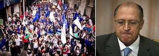 Manifestação reúne mil jovens contra governo Alckmin