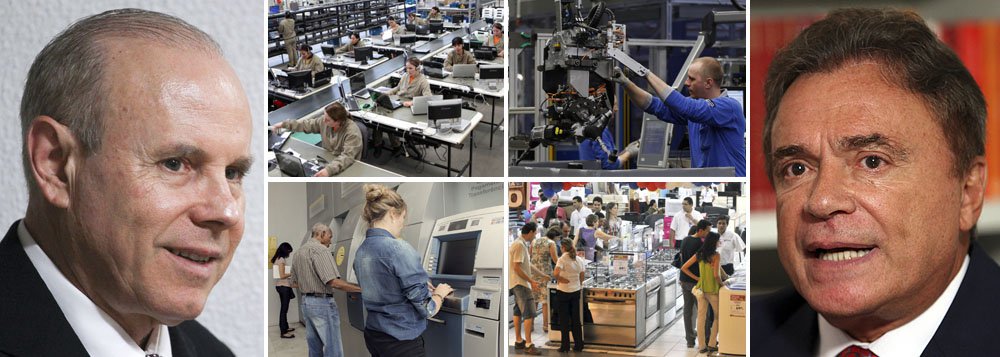 Mantega defende emprego, renda e rebate Alvaro Dias