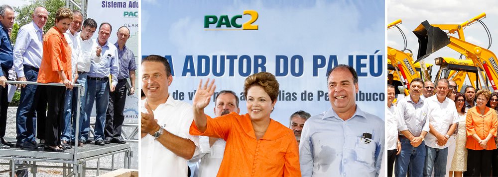 Dilma e Eduardo Campos trocam gentilezas