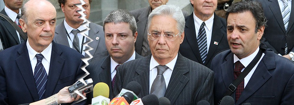 FHC e Aécio querem Serra fora do PSDB