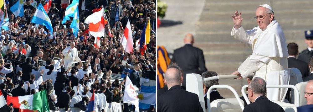 Missa inaugural do papa combina religiões e política
