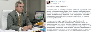 Ex-secretário de Educação critica governador Vilela