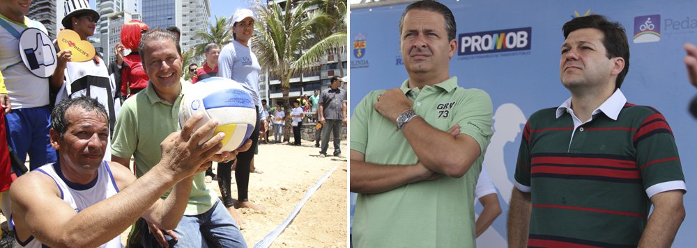 No Recife, Campos renova críticas a Dilma