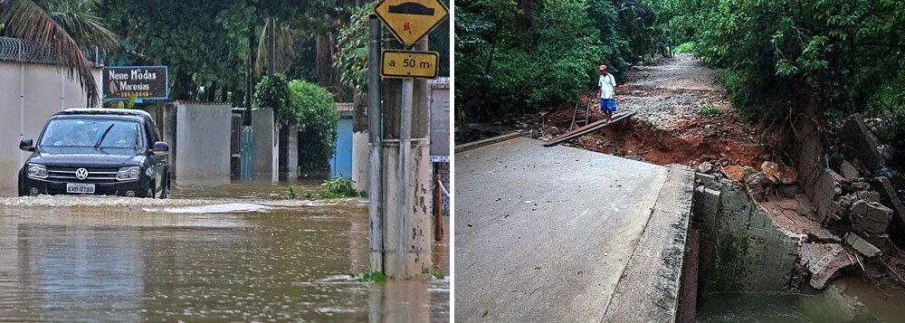 Chuva atinge 600 pessoas em São Sebastião