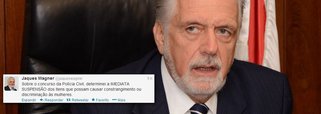 Wagner cancela pedido de teste de virgindade