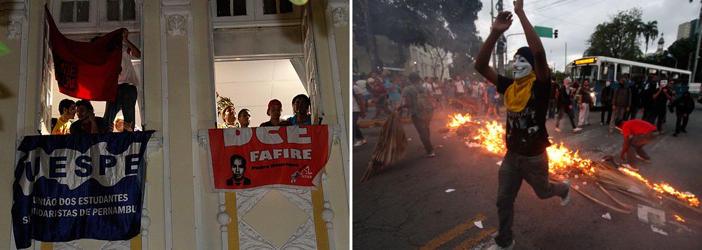 Manifestantes ocupam a Câmara do Recife