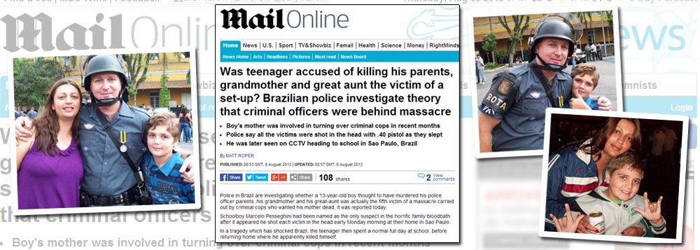 Jornal inglês vê "armação" sobre menino em massacre Jornal inglês vê "armação" sobre menino em massacre