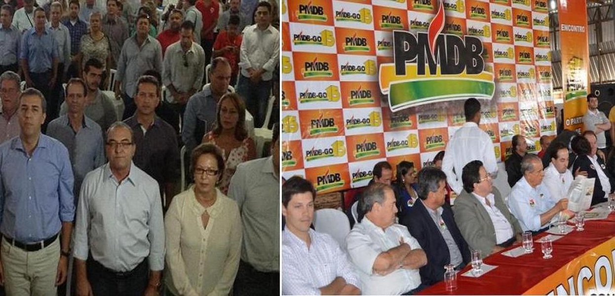 PSDB e PMDB fazem eventos em clima de campanha