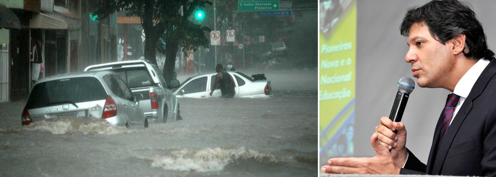 Haddad: caos pós-chuva deve continuar