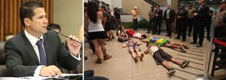 Vereador quer a saída de manifestantes da Câmara