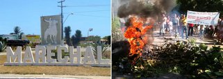 Moradores fecham rodovia estadual em Alagoas