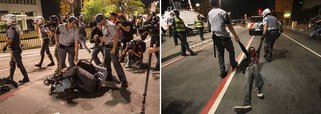 Vídeo: Jovem é arrastada por PMs em protesto