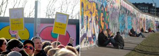 Berlinenses agora querem salvar o muro