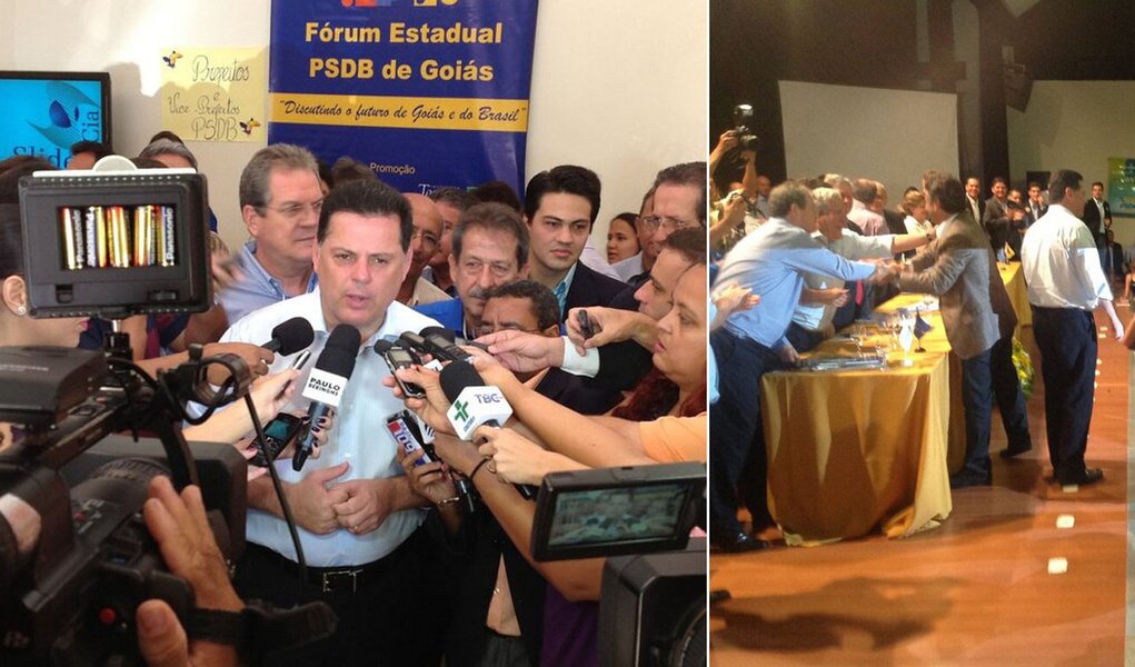 Em Goiás, Perillo e Aécio dão a largada rumo a 2014