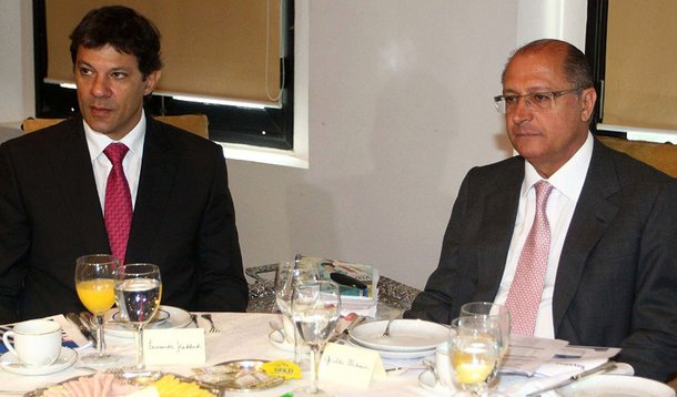 Alckmin e Haddad se chocam em SP