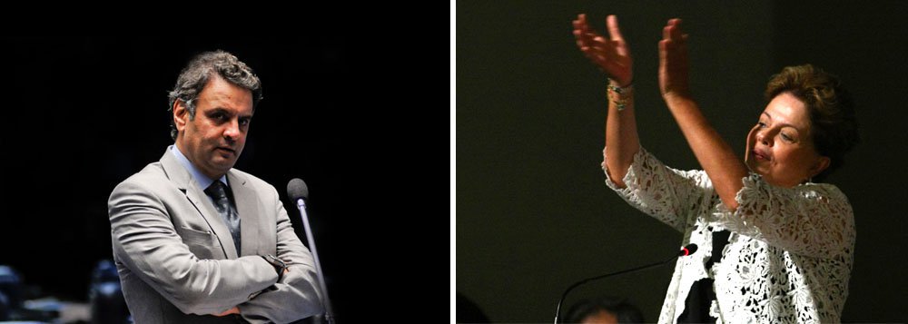 Aécio pede para que Dilma “desça do palanque”