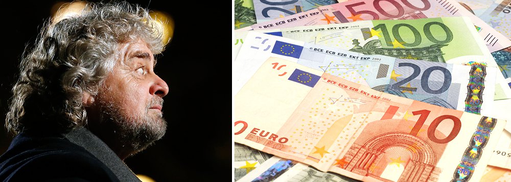 Grillo defende referendo sobre o euro