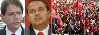 Cid sabota Eduardo, mas leva vaia sonora do PT