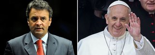 Aécio sugere Papa como exemplo na política