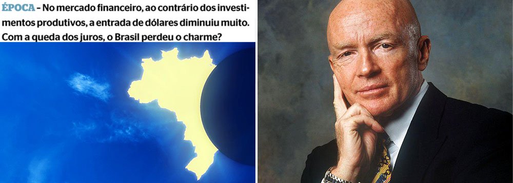 "Com a queda dos juros, o Brasil perdeu o charme?"