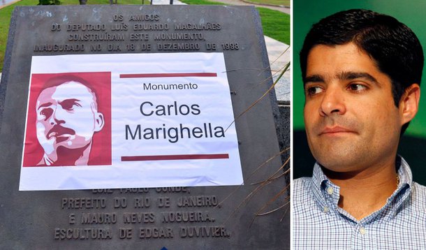 MPL cola foto de Marighela sobre homenagem a Luís Eduardo Magalhães