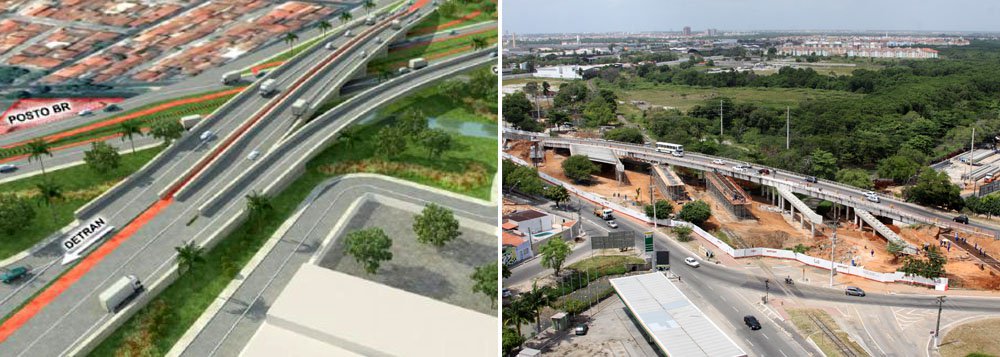 Duplicação do viaduto do Detran será concluída em três meses