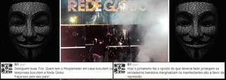 Depois de Veja, Anonymous protesta contra a Globo