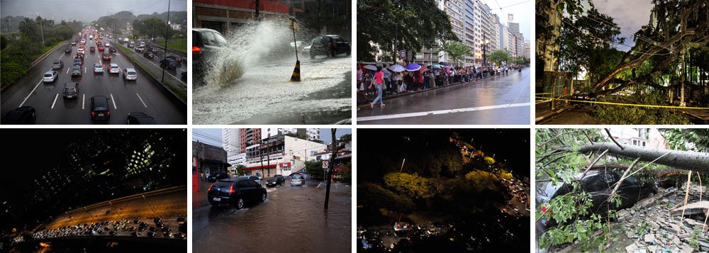 O caos em São Paulo depois de mais um temporal