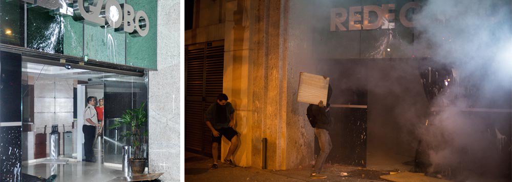 Abert condena vandalismo contra sede da Globo Abert condena vandalismo contra sede da Globo