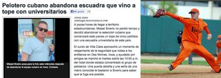 Astro do beisebol cubano deserta em visita aos EUA