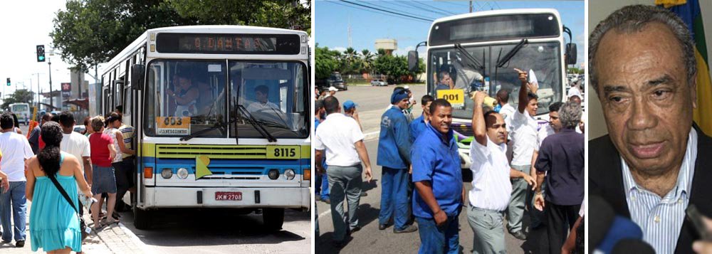 Crise no transporte público é prova de fogo para João