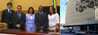 Um ano após romper com Déda, Mesa Diretora, da base de Amorim, toma posse