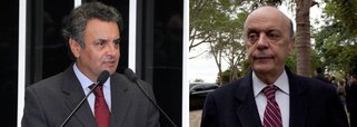 Racha tucano: Aécio deseja que Serra "seja feliz"