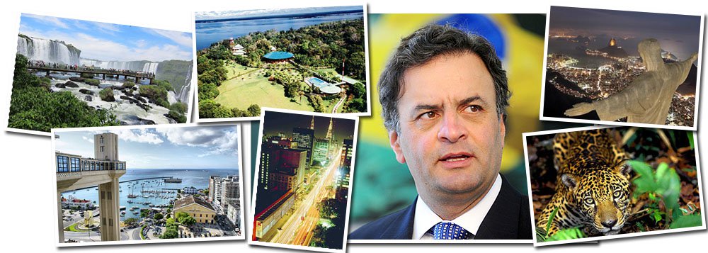 Aécio pergunta: por que os turistas não vêm?
