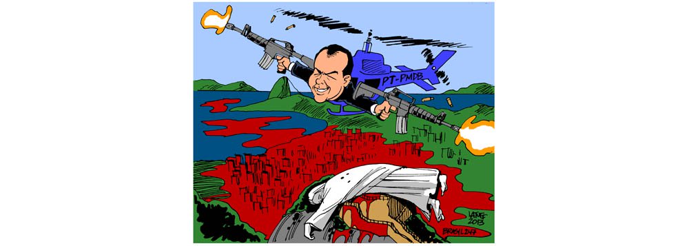 O olhar de Latuff sobre a PM de Cabral