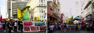 Marcha termina com apoio à ocupação da Câmara