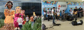 Folia toma conta da Cidade Administrativa