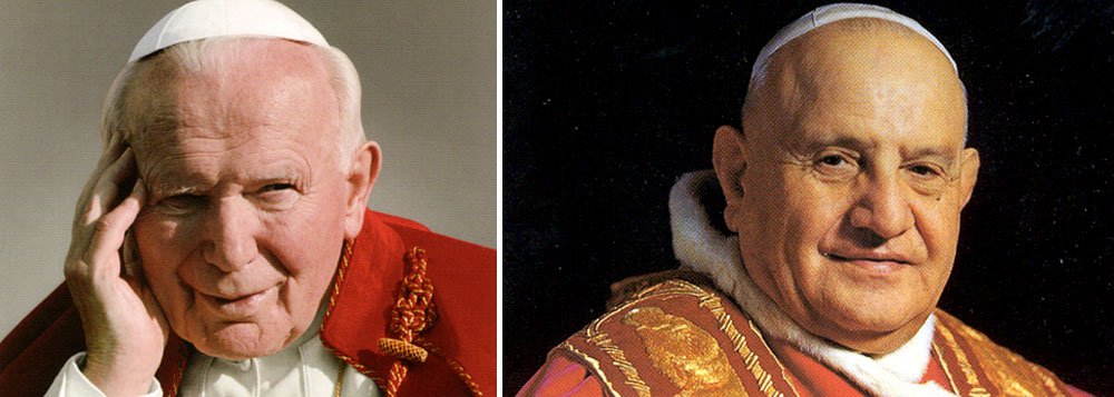 Papas João Paulo 2º e João 23 vão ser santificados